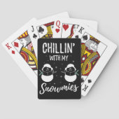 Chillen Met Mijn Sneeuwvriendjes Pokerkaarten (Achterkant)