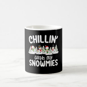Chillen Met Mijn Sneeuwvriendjes Sneeuwman Kerstmi Koffiemok