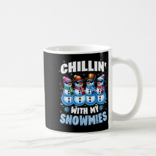 Chillen Met Mijn Sneeuwvriendjes Sneeuwman Kerstmi Koffiemok