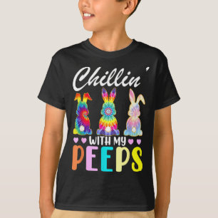 Chillen met mijn tie dye konijn paas t shirt