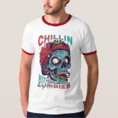 Chillen Met Mijn Zombies | Grappig Halloween Shirt (Voorkant)
