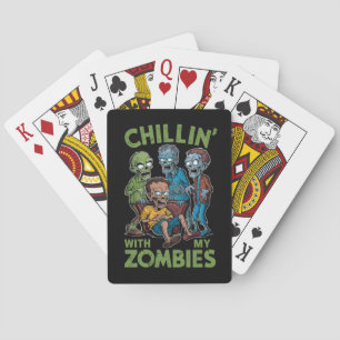 Chillen Met Mijn Zombies Halloween Jongens Kindere Pokerkaarten