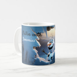 Chillen met sneeuwmies grappige Kerstmis Koffiemok