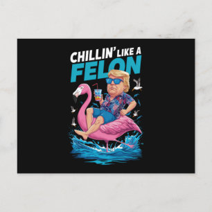 Chillend Als Een Gedetineerde Trump Voor President Briefkaart