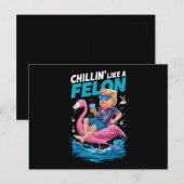 Chillend Als Een Gedetineerde Trump Voor President Briefkaart (Voorkant / Achterkant)