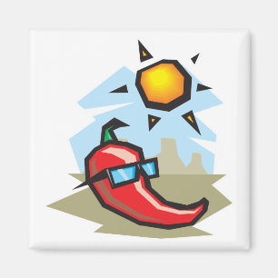 chillende chilipeper magneet
