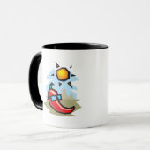 chillende chilipeper mok (Voorkant links)