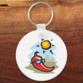 chillende chilipeper sleutelhanger (Voorkant)