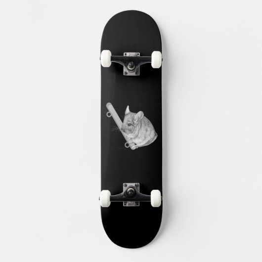 Chillende Chinchilla Persoonlijk Skateboard (Voorkant)