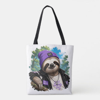 Chillende Luiaard Boodschappentas Tote Bag
