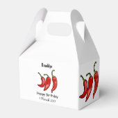 Chilli cartoon illustratie  bedankdoosjes (Achterkant)