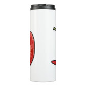 Chilli cartoon illustratie  thermosbeker (Achterkant)