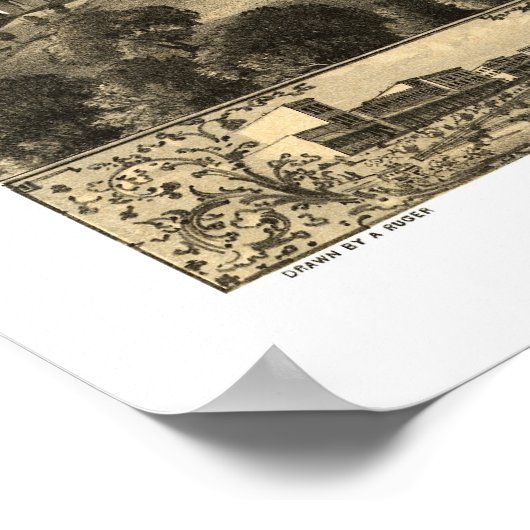 Chillicothe, MO Panorama Map - 1869 Poster (Hoek)