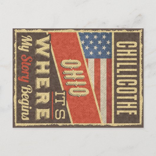 Chillicothe Ohio Briefkaart (Voorkant)