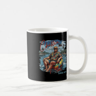 Chillin als een Felon Retro Summer Funny Tr Koffiemok