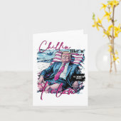 Chillin als een misdadiger Grappig Trump Summer Pr Kaart (Gele Bloem)