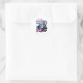 Chillin als een misdadiger Grappig Trump Summer Pr Ronde Sticker (Tas)