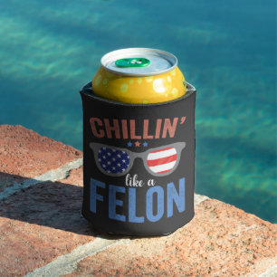 Chillin Als een misdadiger Trump Verkiezing Presid Blikjeskoeler