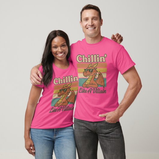 Chillin' als een schurk t-shirt (Unisex)