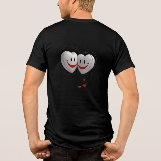 Chillin' als een schurk. Tri-Blend shirt (Achterkant)