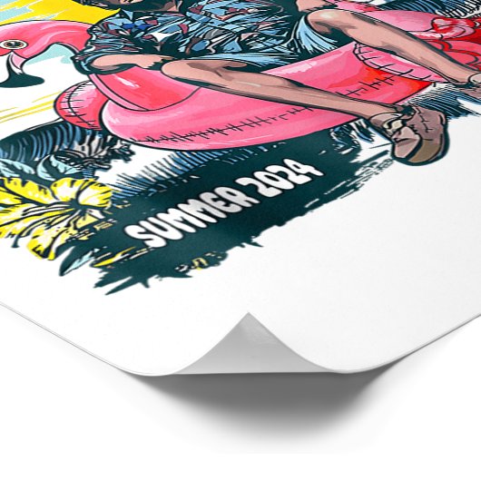 Chillin als een schurk Trump Summer 2024, Trump Me Poster (Hoek)