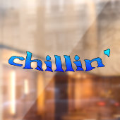 Chillin auto ondoorzichtig venster vastklampen voo raamsticker (Vel 2)
