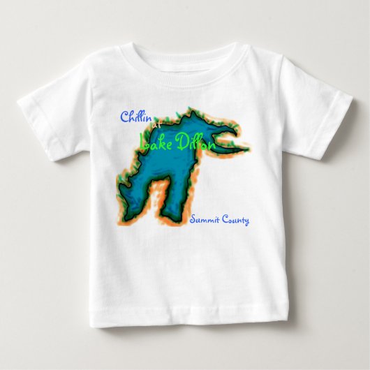 Chillin bij het shirt van het baby van het meer va (Voorkant)