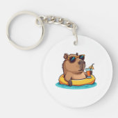 Chillin' Capybara Sleutelhanger (Voorkant)