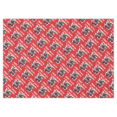 Chillin', Cherries 'n' Cheerful Vibes Modern Rood Tafelkleed (Voorkant (Horizontaal))