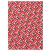 Chillin', Cherries 'n' Cheerful Vibes Modern Rood Tafelkleed (Voorkant)