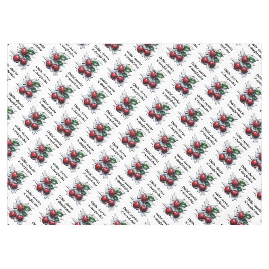 Chillin', Cherries 'n' Cheerful Vibes Modern Tafelkleed (Voorkant (Horizontaal))