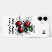 Chillin', Cherries 'n' Cheerful Vibes Street Art Case-Mate iPhone Case (Achterkant (horizontaal))