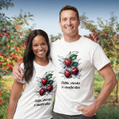 Chillin', Cherries 'n' Cheerful Vibes Street Art T-shirt
