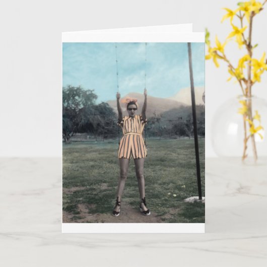 Chillin' Chica Kaart (Gele Bloem)