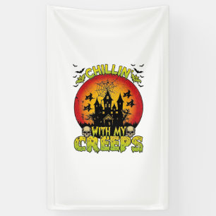 Chillin Creeps Spokenhuis Halloween Heksen Sku Spandoek
