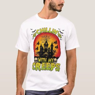 Chillin Creeps Spokenhuis Halloween Heksen Sku T-shirt