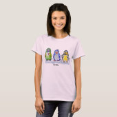 Chillin Cute Cartoon Penguins Tshirt (Voorkant volledig)