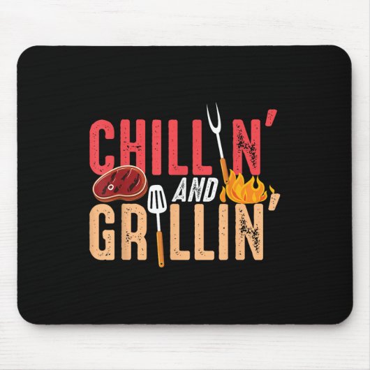 Chillin en Grillin Barbecuefeest Muismat (Voorkant)