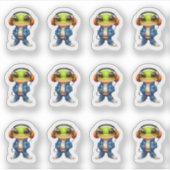 Chillin' Frog 12 Sticker Blad (Voorkant)