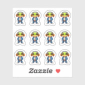 Chillin' Frog 12 Sticker Blad (Vel)