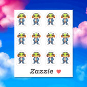 Chillin' Frog 12 Sticker Blad