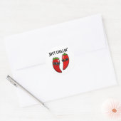 Chillin Funny Chili Peppers Pun Ronde Sticker (Envelop)