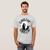 Chillin’ & Grillin’ Black Stamp T-shirt (Voorkant volledig)