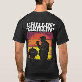 Chillin’ & Grillin’ Dark Distress B+Crest T-shirt (Achterkant)