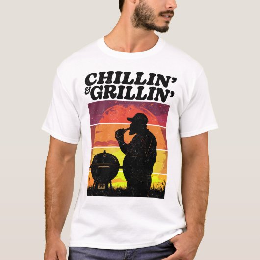  Chillin’ & Grillin’ noodlijdend T-shirt (Voorkant)