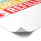 Chillin Grillin Refillin Bbq Pit Meat Smoker Grill Poster (Hoek)