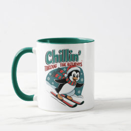 Chillin’ Holiday Penguin Ski Mok