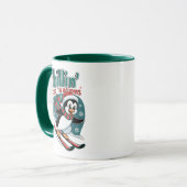 Chillin’ Holiday Penguin Ski Mok (Voorkant links)