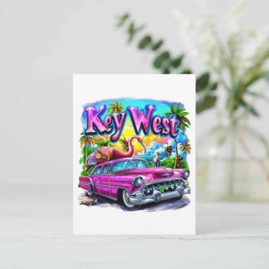 Chillin' in Key West, Florida Briefkaart (Staand voorkant)