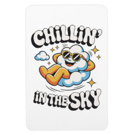 Chillin' in the Sky Cloud Ontwerp Fun Koelkast Magneet